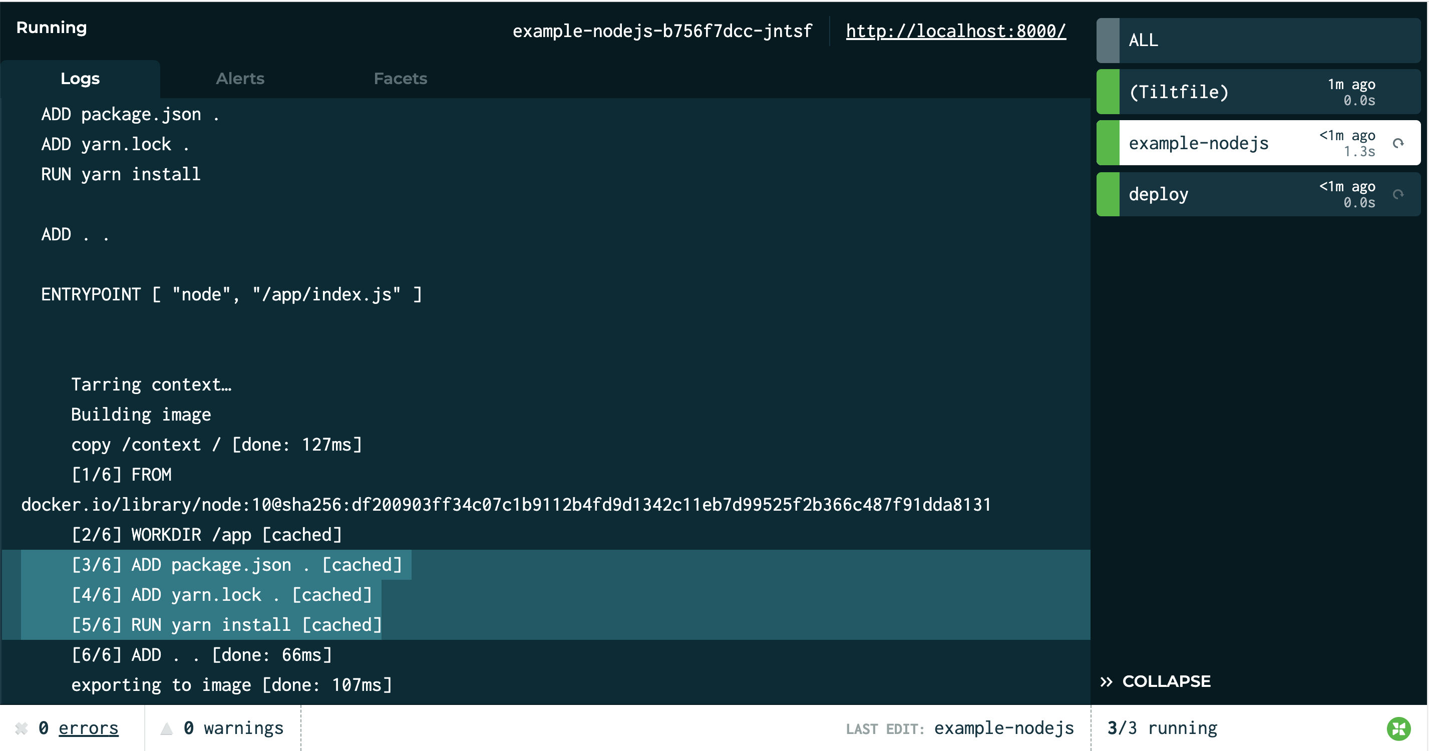 nodejs cache